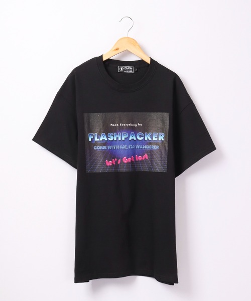 FLASH PACKER(フラッシュパッカー)の「FLASH PACKER 半袖Tシャツ(Tシャツ/カットソー・メンズ・ブラック/ブルー/ホワイト・XL/L/M)」の12枚目の写真