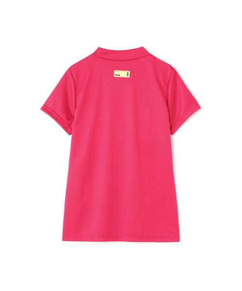 【PING APPAREL】ポリエステルカノコ 半袖ハーフジップハイネックシャツ ＜GOLD LINE＞ (MENS)