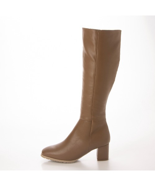 EVOL（イーボル）の「【EVOL】5.5cmスクエアロングブーツ IT9861（ブーツ・レディース・ブラック/ベージュ/ブラウン・22.5cm/23.5cm/24.5cm/23.0cm/24.0cm/25.0cm）」の11枚目の写真