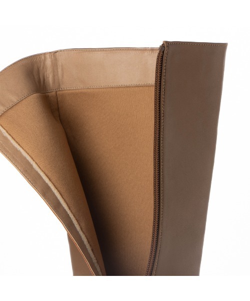 EVOL（イーボル）の「【EVOL】5.5cmスクエアロングブーツ IT9861（ブーツ・レディース・ブラック/ベージュ/ブラウン・22.5cm/23.5cm/24.5cm/23.0cm/24.0cm/25.0cm）」の15枚目の写真