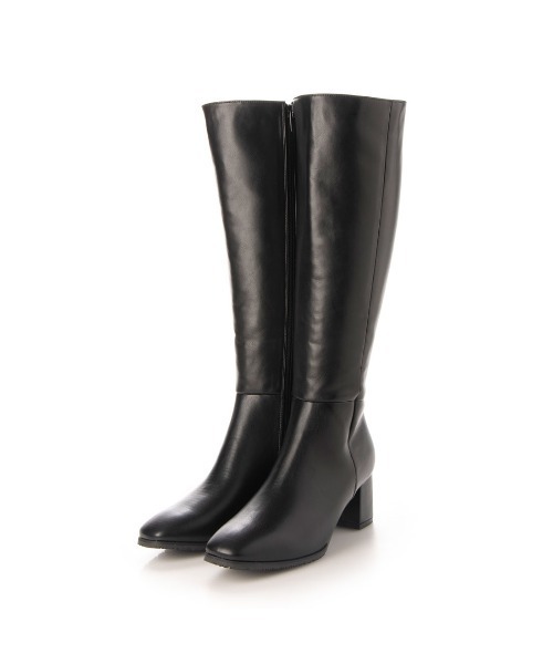 EVOL（イーボル）の「【EVOL】5.5cmスクエアロングブーツ IT9861（ブーツ・レディース・ブラック/ベージュ/ブラウン・22.5cm/23.5cm/24.5cm/23.0cm/24.0cm/25.0cm）」の4枚目の写真