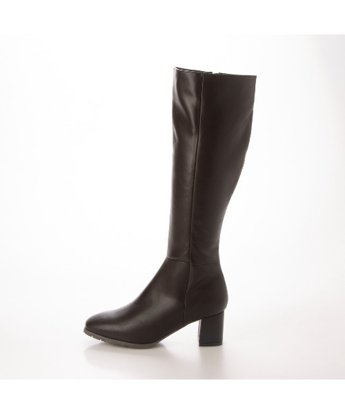 EVOL（イーボル）の「【EVOL】5.5cmスクエアロングブーツ IT9861（ブーツ・レディース・ブラック/ベージュ/ブラウン・22.5cm/23.5cm/24.5cm/23.0cm/24.0cm/25.0cm）」の17枚目の写真