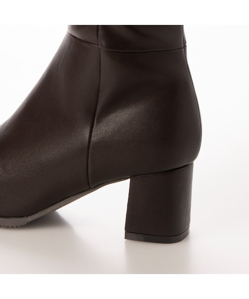 EVOL（イーボル）の「【EVOL】5.5cmスクエアロングブーツ IT9861（ブーツ・レディース・ブラック/ベージュ/ブラウン・22.5cm/23.5cm/24.5cm/23.0cm/24.0cm/25.0cm）」の19枚目の写真