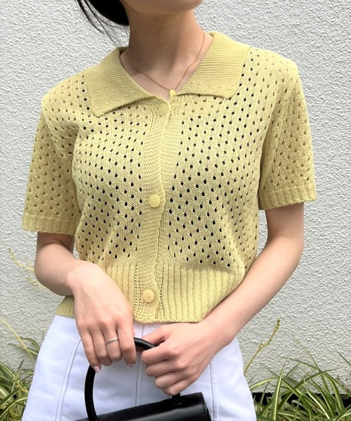 ALAND(エーランド)の「3.3Field Trip/カラーニットTOP 2299883(ニット/セーター・レディース・ライトブルー/ライトグリーン/アイボリー・FREE)」の2枚目の写真