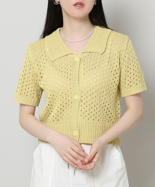 ALAND(エーランド)の「3.3Field Trip/カラーニットTOP 2299883(ニット/セーター・レディース・ライトブルー/ライトグリーン/アイボリー・FREE)」の4枚目の写真