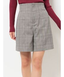 MERCURYDUO | ハイウエストチェックショートパンツ(その他パンツ)