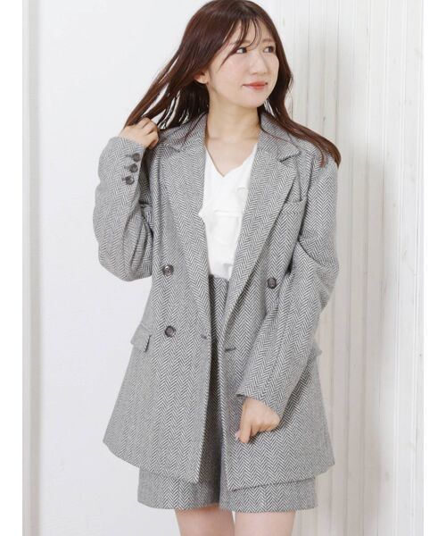 MERCURYDUO（マーキュリーデュオ）の「ハイウエストチェックショートパンツ（その他パンツ・レディース・ライトグレー/その他1・SMALL/MEDIUM）」の15枚目の写真