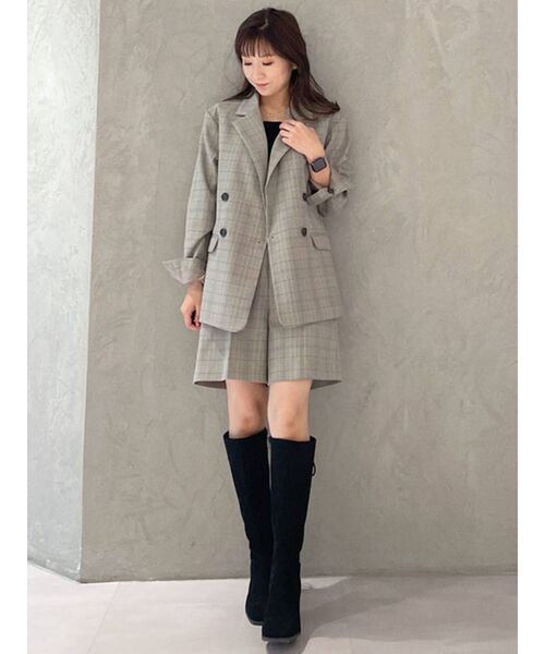 MERCURYDUO（マーキュリーデュオ）の「ハイウエストチェックショートパンツ（その他パンツ・レディース・ライトグレー/その他1・SMALL/MEDIUM）」の20枚目の写真