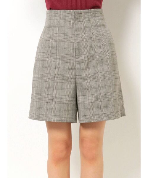 MERCURYDUO（マーキュリーデュオ）の「ハイウエストチェックショートパンツ（その他パンツ・レディース・ライトグレー/その他1・SMALL/MEDIUM）」の5枚目の写真