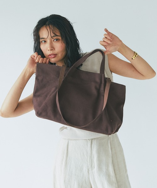 RIVE DROITE(リヴドロワ)の「R.good/アールドットグッド/2WAYカラートート(トートバッグ・レディース・オレンジ/ブラウン・FREE)」の13枚目の写真