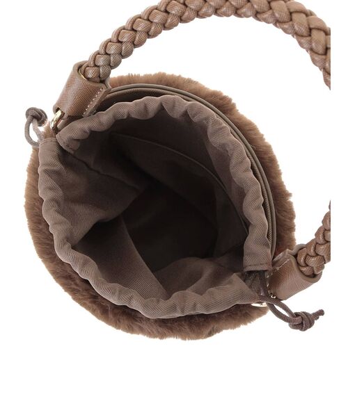 RESEXXY（リゼクシー）の「ツイストハンドルフラッフィーバッグ（ショルダーバッグ・レディース・ブラウン/アイボリー・FREE）」の12枚目の写真