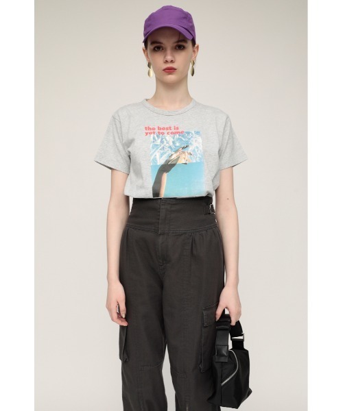 SLY(スライ)の「PHOTO LOGO T/SH フォト ロゴ Tシャツ(Tシャツ/カットソー・レディース・ホワイト/ブラック/杢グレー・FREE)」の11枚目の写真