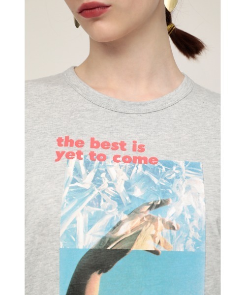 SLY(スライ)の「PHOTO LOGO T/SH フォト ロゴ Tシャツ(Tシャツ/カットソー・レディース・ホワイト/ブラック/杢グレー・FREE)」の18枚目の写真