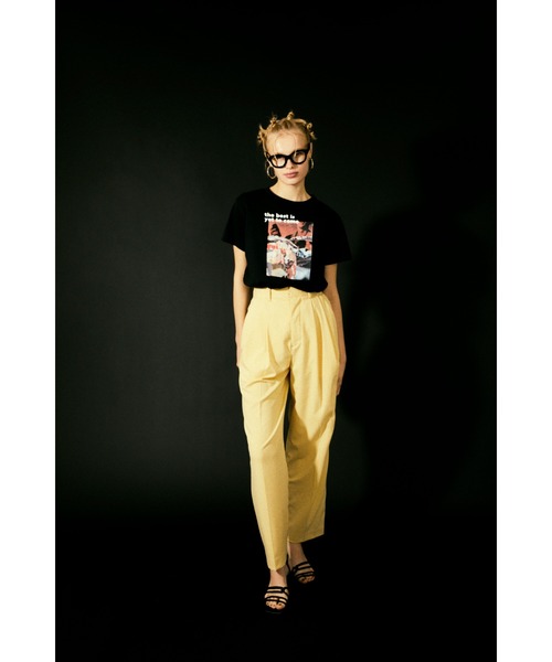 SLY(スライ)の「PHOTO LOGO T/SH フォト ロゴ Tシャツ(Tシャツ/カットソー・レディース・ホワイト/ブラック/杢グレー・FREE)」の6枚目の写真