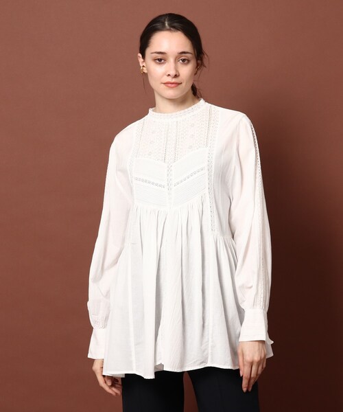 DRESSTERIOR（ドレステリア）の「◆インドレースチュニック（チュニック・レディース・ブラック/オフホワイト/ブルー・38/36）」の16枚目の写真