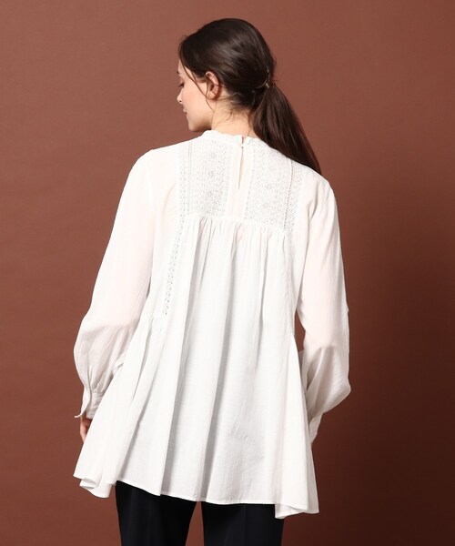 DRESSTERIOR（ドレステリア）の「◆インドレースチュニック（チュニック・レディース・ブラック/オフホワイト/ブルー・38/36）」の12枚目の写真