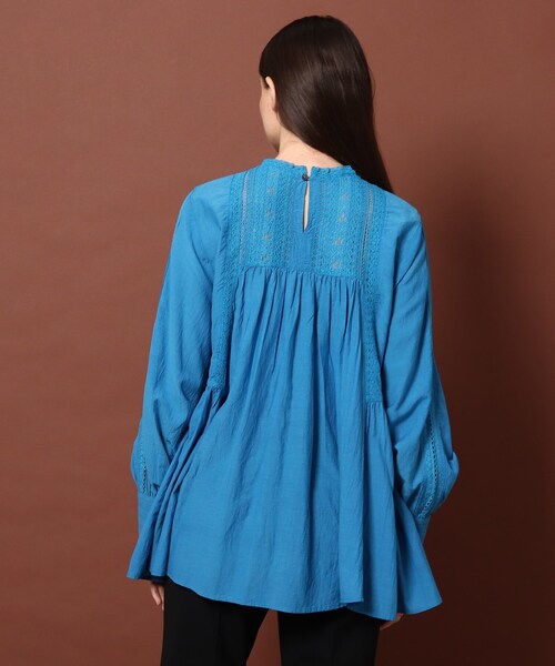 DRESSTERIOR（ドレステリア）の「◆インドレースチュニック（チュニック・レディース・ブラック/オフホワイト/ブルー・38/36）」の13枚目の写真