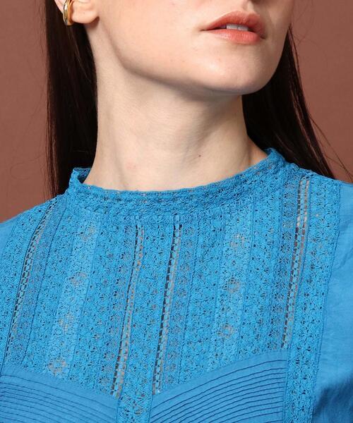 DRESSTERIOR（ドレステリア）の「◆インドレースチュニック（チュニック・レディース・ブラック/オフホワイト/ブルー・38/36）」の5枚目の写真