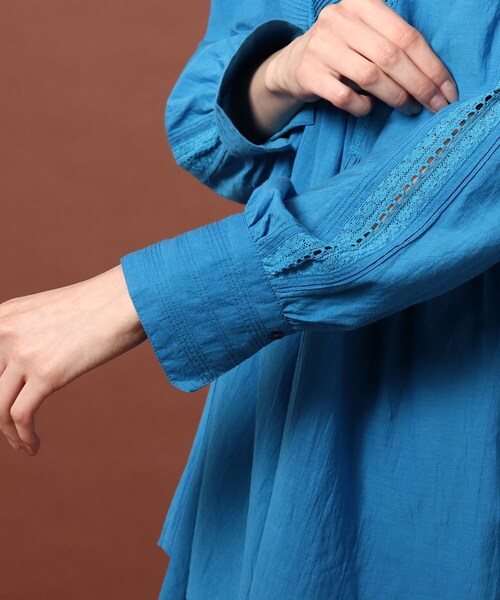 DRESSTERIOR（ドレステリア）の「◆インドレースチュニック（チュニック・レディース・ブラック/オフホワイト/ブルー・38/36）」の21枚目の写真