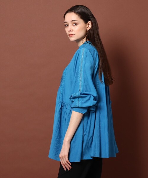 DRESSTERIOR（ドレステリア）の「◆インドレースチュニック（チュニック・レディース・ブラック/オフホワイト/ブルー・38/36）」の10枚目の写真