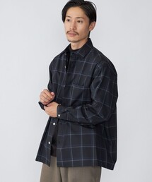 SHIPS | SHIPS:〈ウォッシャブル〉テックウール リラックスフィット レギュラーカラー シャツ 22FW(シャツ/ブラウス)