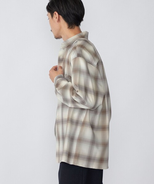 SHIPS(シップス)の「SHIPS:〈ウォッシャブル〉テックウール リラックスフィット レギュラーカラー シャツ 22FW(シャツ/ブラウス・メンズ・ベージュ/ベビーピンク/ネイビー・LARGE/SMALL/X-LARGE/MEDIUM)」の5枚目の写真