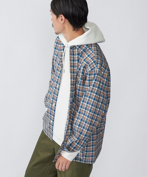 SHIPS(シップス)の「SHIPS:〈ウォッシャブル〉テックウール リラックスフィット レギュラーカラー シャツ 22FW(シャツ/ブラウス・メンズ・ベージュ/ベビーピンク/ネイビー・LARGE/SMALL/X-LARGE/MEDIUM)」の13枚目の写真