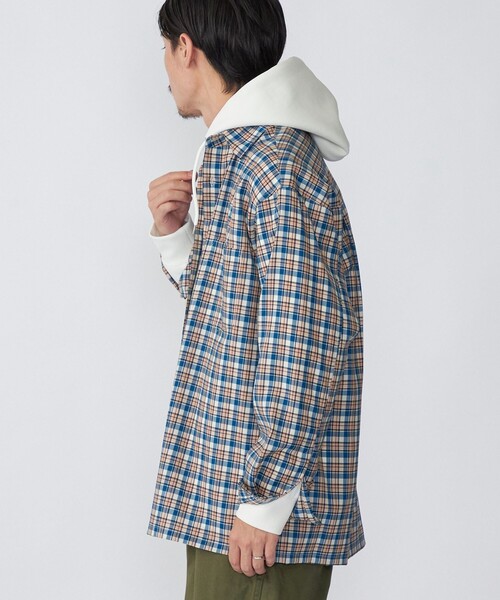 SHIPS(シップス)の「SHIPS:〈ウォッシャブル〉テックウール リラックスフィット レギュラーカラー シャツ 22FW(シャツ/ブラウス・メンズ・ベージュ/ベビーピンク/ネイビー・LARGE/SMALL/X-LARGE/MEDIUM)」の14枚目の写真