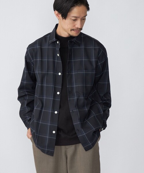 SHIPS(シップス)の「SHIPS:〈ウォッシャブル〉テックウール リラックスフィット レギュラーカラー シャツ 22FW(シャツ/ブラウス・メンズ・ベージュ/ベビーピンク/ネイビー・LARGE/SMALL/X-LARGE/MEDIUM)」の20枚目の写真