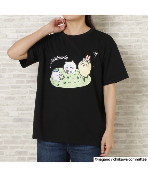 JEANS MATE(ジーンズメイト)の「【別注】ちいかわ プリントTシャツ(Tシャツ/カットソー・レディース・ピンク/サックスブルー/ホワイト/ブラック・FREE)」の17枚目の写真