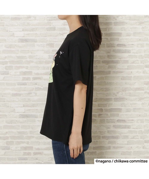 JEANS MATE(ジーンズメイト)の「【別注】ちいかわ プリントTシャツ(Tシャツ/カットソー・レディース・ピンク/サックスブルー/ホワイト/ブラック・FREE)」の18枚目の写真