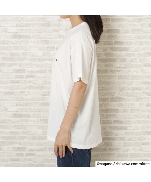 JEANS MATE(ジーンズメイト)の「【別注】ちいかわ プリントTシャツ(Tシャツ/カットソー・レディース・ピンク/サックスブルー/ホワイト/ブラック・FREE)」の10枚目の写真