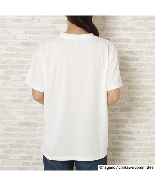 JEANS MATE(ジーンズメイト)の「【別注】ちいかわ プリントTシャツ(Tシャツ/カットソー・レディース・ピンク/サックスブルー/ホワイト/ブラック・FREE)」の11枚目の写真