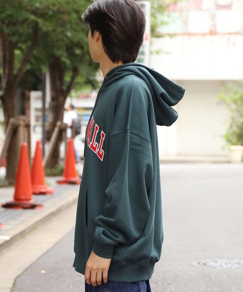 VANS（バンズ）の「VANS/ヴァンズ M OTW Logo Big H SWT パーカー アーチロゴ フーディー（パーカー・メンズ・アッシュ/ネイビー/グリーン・M/XL/L）」の4枚目の写真