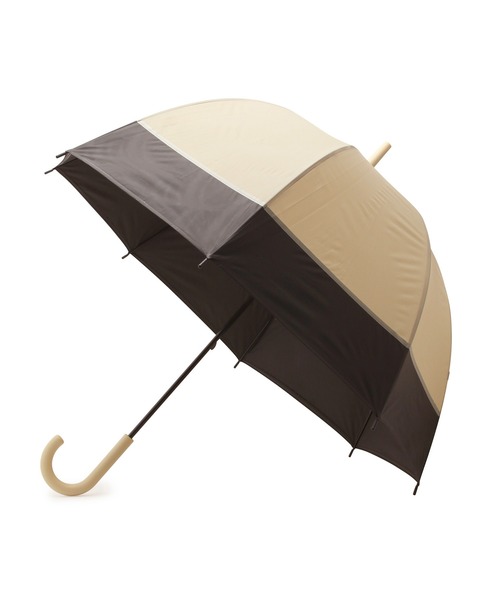 SALON adam et rope'（サロン アダム エ ロペ）の「【SALONオリジナル】ベルドームアンブレラ（ツートンカラー）（長傘・レディース・グレー/ベージュ・FREE）」の9枚目の写真