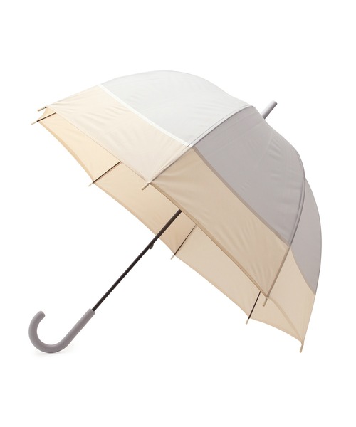 SALON adam et rope'（サロン アダム エ ロペ）の「【SALONオリジナル】ベルドームアンブレラ（ツートンカラー）（長傘・レディース・グレー/ベージュ・FREE）」の10枚目の写真
