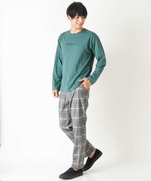 aiさま☆グレーチェック a.v.v（アーヴェヴェ）の「【S-XXL/軽撥水】チェック柄スマート