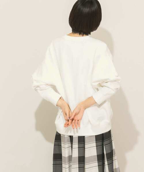 KBF（ケイビーエフ）の「リバーススリーブスウェット（Tシャツ/カットソー・レディース・オフホワイト/グリーン/ネイビー・ONE）」の20枚目の写真