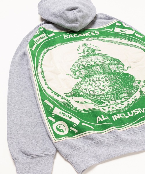 And A（アンドエー）の「AlexanderLeeChang アレキサンダーリーチャン / BLC BANDANA HOODIE SWEAT バンダナ フーディー オーバーサイズスウェットパーカー / BC012202（パーカー・メンズ・ゴールド/グレー/ブラック・MEDIUM/LARGE/X-LARGE）」の8枚目の写真