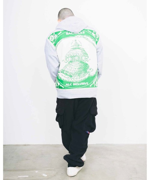 And A（アンドエー）の「AlexanderLeeChang アレキサンダーリーチャン / BLC BANDANA HOODIE SWEAT バンダナ フーディー オーバーサイズスウェットパーカー / BC012202（パーカー・メンズ・ゴールド/グレー/ブラック・MEDIUM/LARGE/X-LARGE）」の16枚目の写真