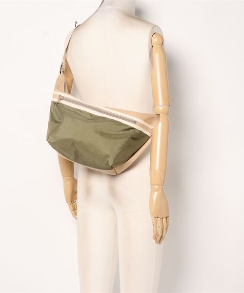 GREEN BOWL（グリーンボウル）の「グリーンボウル【GREEN BOWL】Canvas×Nylon Body Bag（ボディバッグ/ウエストポーチ・メンズ・ベージュ/カーキ・FREE）」の4枚目の写真