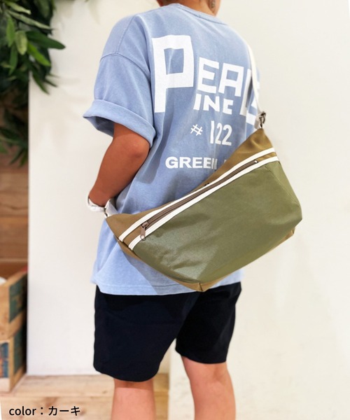 GREEN BOWL（グリーンボウル）の「グリーンボウル【GREEN BOWL】Canvas×Nylon Body Bag（ボディバッグ/ウエストポーチ・メンズ・ベージュ/カーキ・FREE）」の10枚目の写真