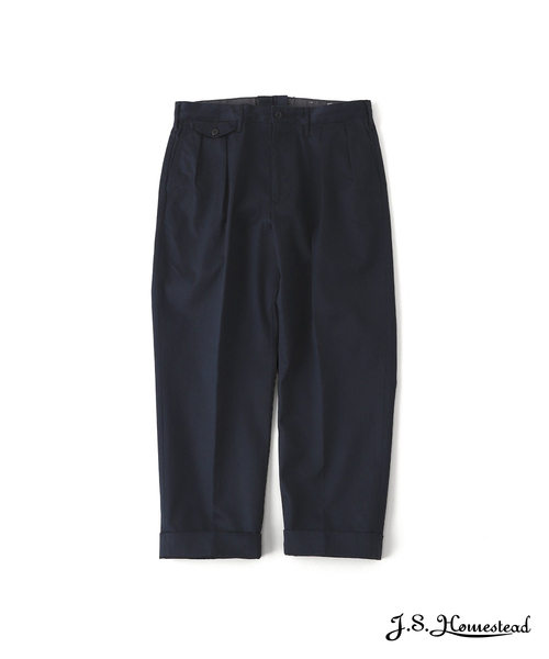 JOURNAL STANDARD J.S HOMESTEAD(ジャーナルスタンダードホームステッド)の「【J.S.Homestead】ヘビーウェポン 2タック オフィサー クロップドパンツ1(チノパンツ・メンズ・アイボリー/ベージュ/ネイビー/キャメル・MEDIUM/SMALL/LARGE)」の4枚目の写真