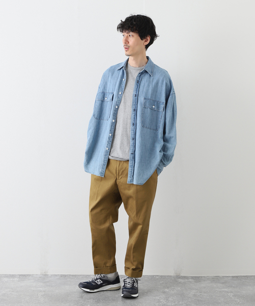 JOURNAL STANDARD J.S HOMESTEAD(ジャーナルスタンダードホームステッド)の「【J.S.Homestead】ヘビーウェポン 2タック オフィサー クロップドパンツ1(チノパンツ・メンズ・アイボリー/ベージュ/ネイビー/キャメル・MEDIUM/SMALL/LARGE)」の9枚目の写真