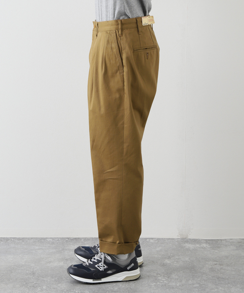 JOURNAL STANDARD J.S HOMESTEAD(ジャーナルスタンダードホームステッド)の「【J.S.Homestead】ヘビーウェポン 2タック オフィサー クロップドパンツ1(チノパンツ・メンズ・アイボリー/ベージュ/ネイビー/キャメル・MEDIUM/SMALL/LARGE)」の11枚目の写真