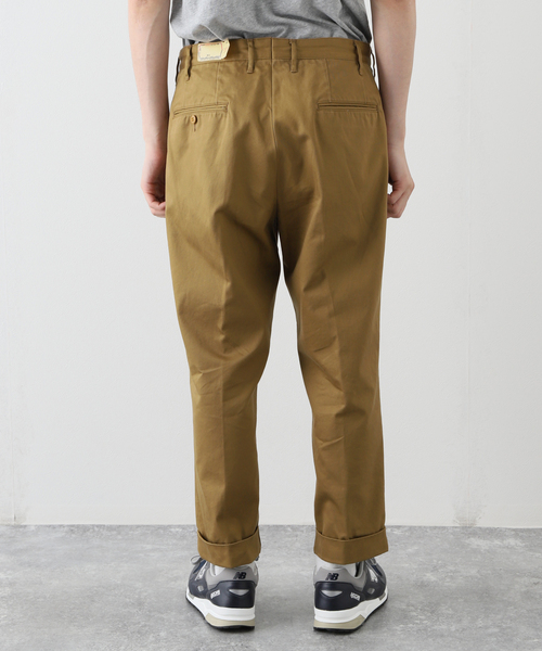 JOURNAL STANDARD J.S HOMESTEAD(ジャーナルスタンダードホームステッド)の「【J.S.Homestead】ヘビーウェポン 2タック オフィサー クロップドパンツ1(チノパンツ・メンズ・アイボリー/ベージュ/ネイビー/キャメル・MEDIUM/SMALL/LARGE)」の12枚目の写真