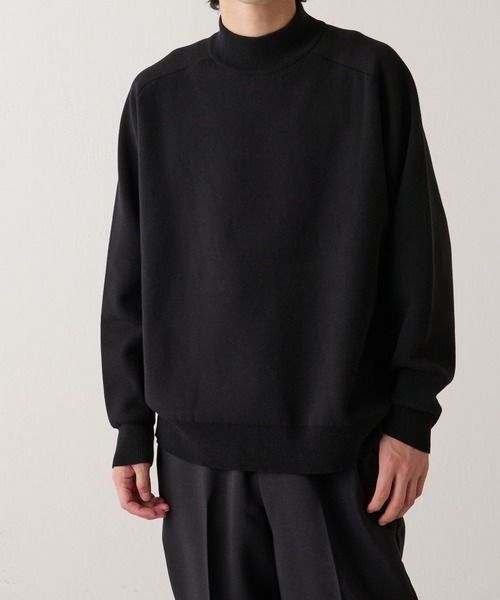 Lui's（ルイス）の「ウォッシャブル14G接結編みニット（ニット/セーター・メンズ・ホワイト/ブラック/オレンジ/ブルー・S/M）」の17枚目の写真