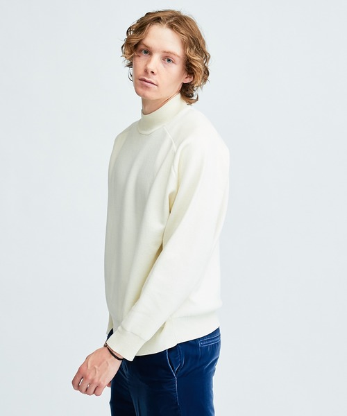 Lui's（ルイス）の「ウォッシャブル14G接結編みニット（ニット/セーター・メンズ・ホワイト/ブラック/オレンジ/ブルー・S/M）」の7枚目の写真