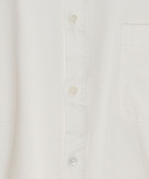 SHIPS（シップス）の「SHIPS: リラックスフィット バンドカラー ネルシャツ（シャツ/ブラウス・メンズ・オフホワイト/グレー/グリーン・SMALL/MEDIUM/LARGE/X-LARGE）」の17枚目の写真