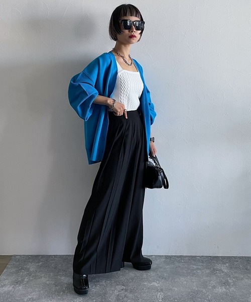 PAGEBOY（ページボーイ）の「WEB限定アイテム / モードプリーツパンツ（その他パンツ・レディース・ライトブルー/ブラック/グレイッシュベージュ・FREE）」の5枚目の写真